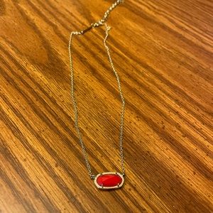 Kendra Scott Red Elisa Necklace